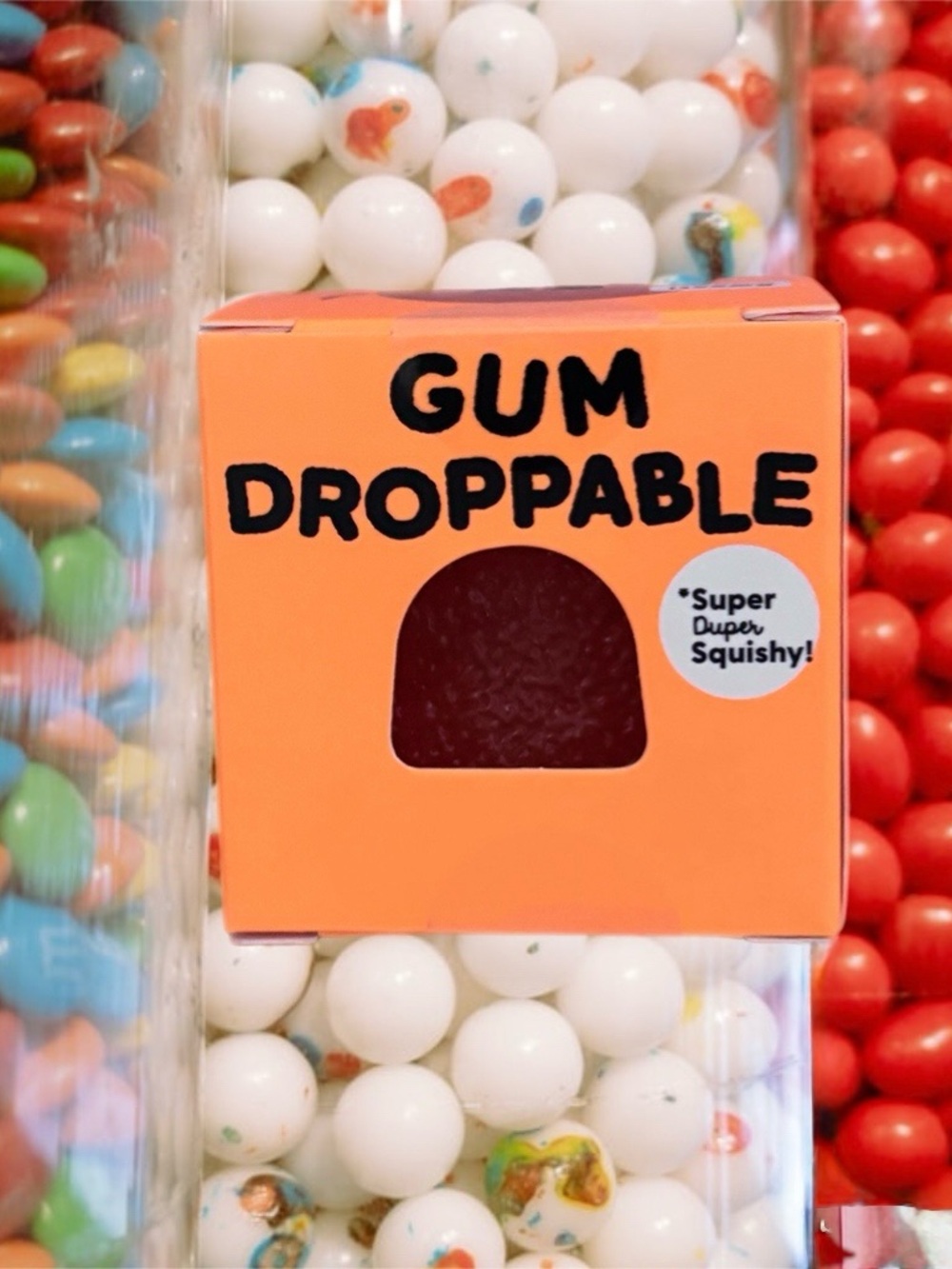J’Adore Gum Droppable Squishy Sensory Fidget Toy - ORANGE